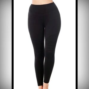 Zella Black Ribbed Leggings